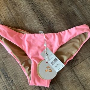 PQ Swim reversible bikini bottoms sz Small reversible NWT $60R